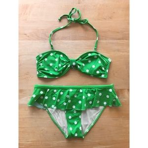 Vintage-style bikini swimsuit